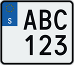 Registreringsskylt 2014-
170x150mm