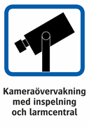 Kameraövervakning med inspelning och larmcentral