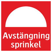 Avstängning sprinkel