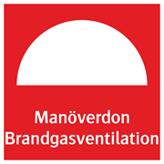 Manöverdon Brandgasventilation