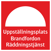 Uppställningsplats Brandfordon Räddningstjänst