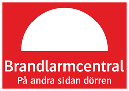 Brandlarmcentral På andra sidan dörren
