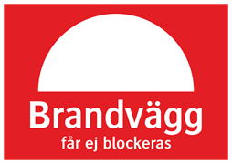 Brandvägg får ej blockeras