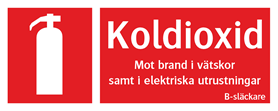 Brandsläckare koldioxid - ISO 7010
