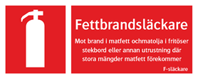 Fettbrandsläckare - ISO 7010