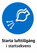 Starta lufttillgång
i startsekvens