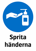 Sprita
händerna