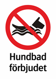 Hundbad
förbjudet