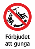 Förbjudet
att gunga