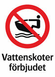 Vattenskoter
förbjudet