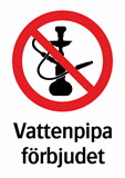 Vattenpipa
förbjudet