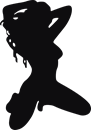 tjej siluett