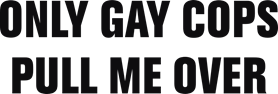 Only gay cops pull me over