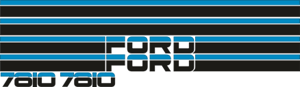 Dekorsats Ford 7810 dragare