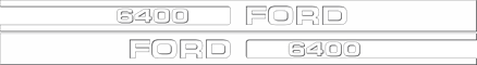 Dekorsats Ford 6400