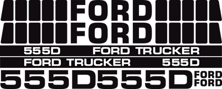 Dekorsats Ford 555D TRUCKER