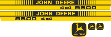 Dekalsats John Deere 9600 4x4