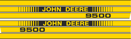 Dekalsats John Deere 9500