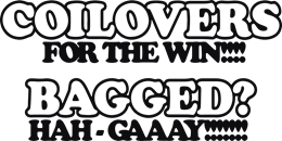 Coilovers for the win bagged hah gaay