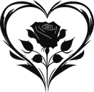 Hjärta ros