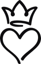 Hjärta med krona