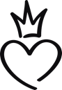 Hjärta med krona