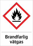 Brandfarlig
vätgas