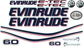 Evinrude 60 E-TEK Vit