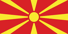 Flagga Nordmakedonien