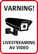 Varning! Livestreaming av video