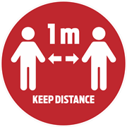 Golvdekal Keep Distance.