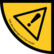 Golvdekal Håll dörröppningen fri från hinder.