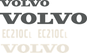 Dekorsats Volvo EC210CL